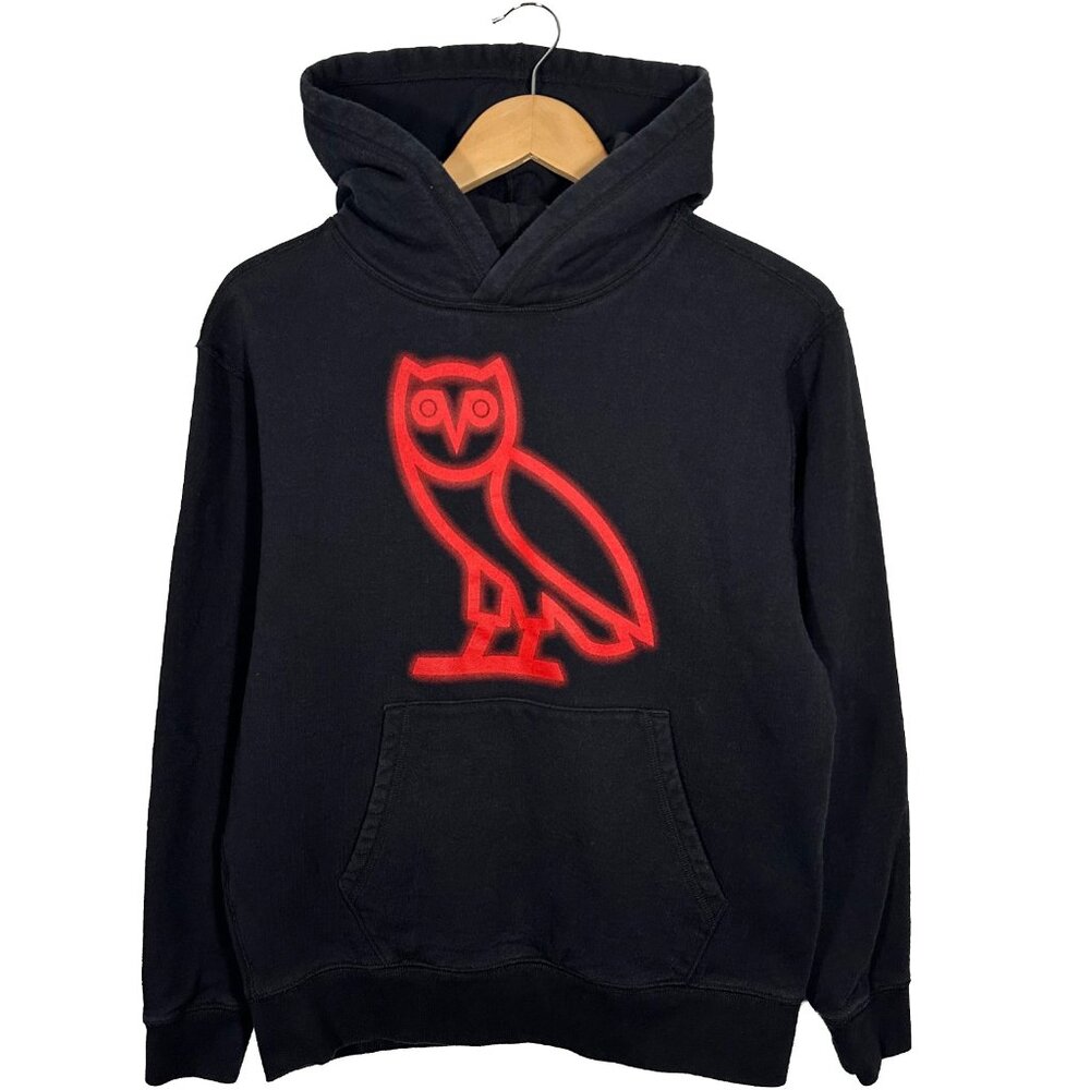 Octobers Very Own x FaZe Clan Glow Hoodie Black Size Mens Small